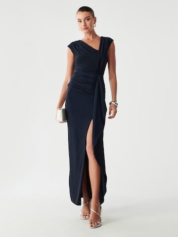 BWLDR - Vestido de festa 'SAMI' em azul: frente