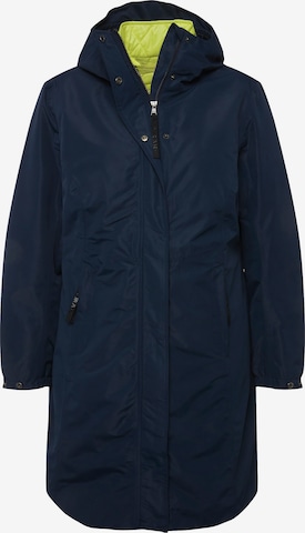Ulla Popken Weatherproof jacket in Blue: front