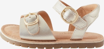 Next Sandals in Gold: front