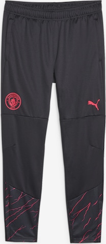 PUMA Tapered Sportbroek 'Manchester City' in Zwart: voorkant