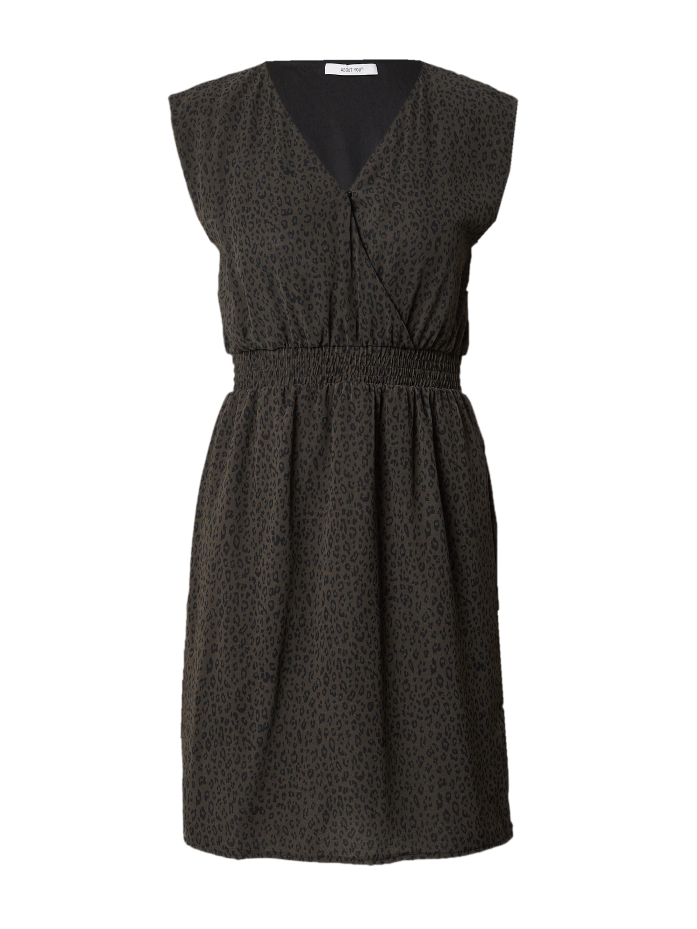 ABOUT YOU Kleid 'Dotta' in khaki / schwarz, Produktansicht