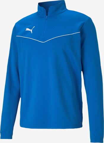 PUMA Sportsweatshirt 'TeamRise' in Blauw: voorkant