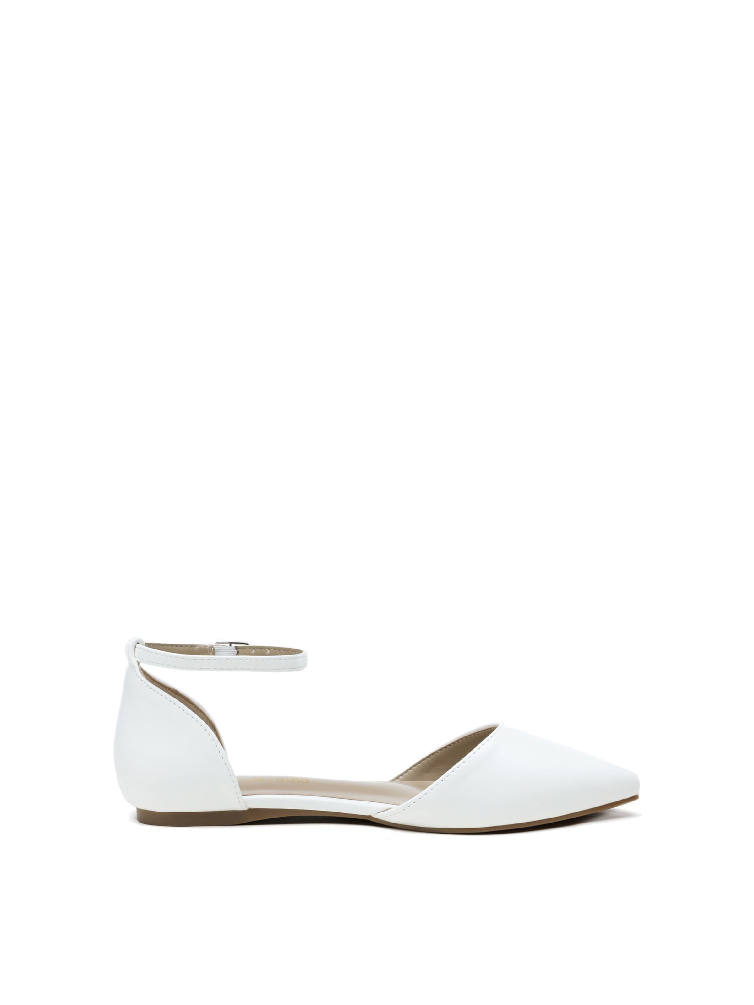 Dream Pairs Remballerina 'DREAM PAIRS Ballerinas Damen Flache Schuhe' i vit