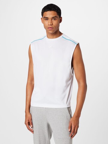 ADIDAS PERFORMANCE - Camisa funcionais 'Workout Base' em branco: frente