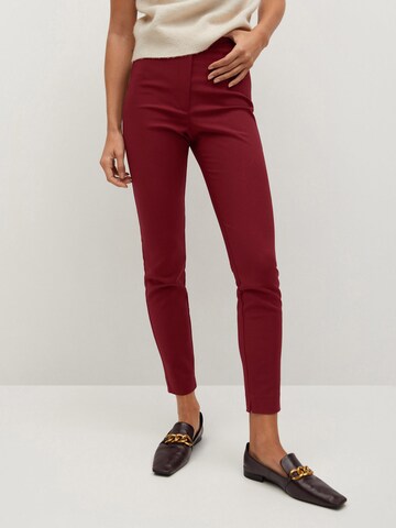 MANGO Slimfit Broek 'Avanti' in Rood: voorkant