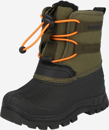 Bottes de neige Hummel en vert : devant