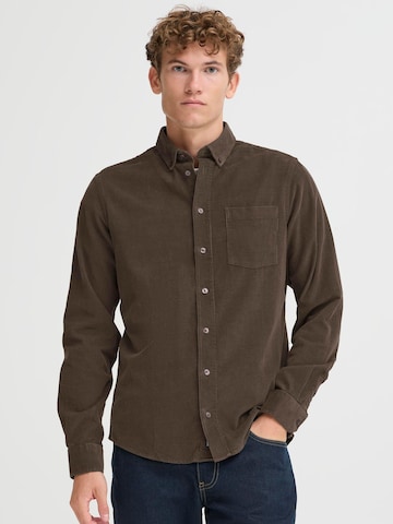 Casual Friday Regular fit Button Up Shirt ' CFAton ' in Brown