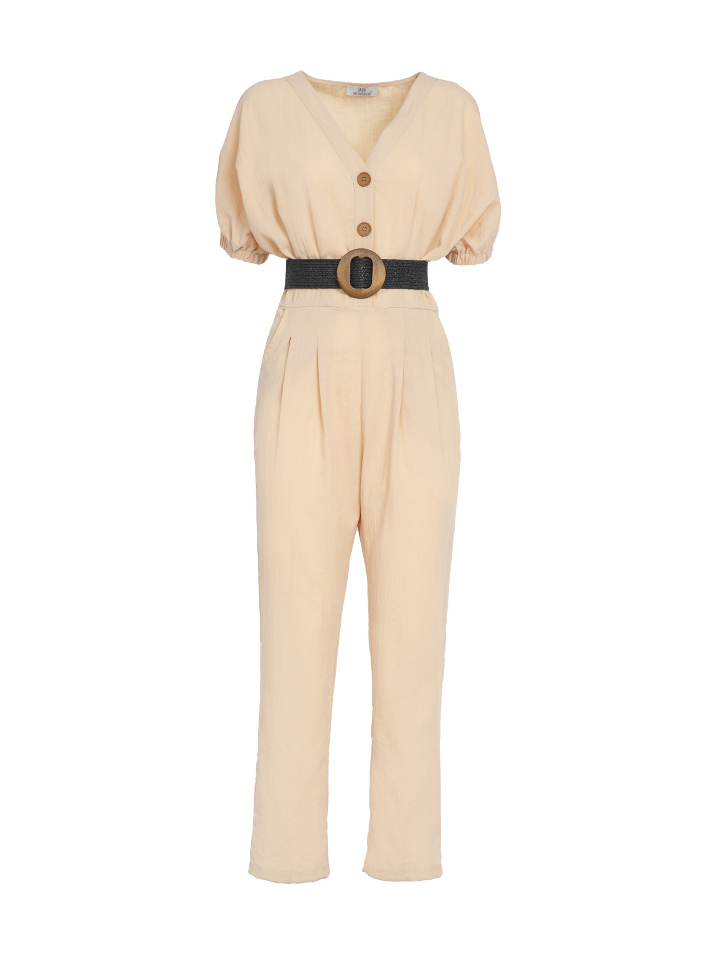 Influencer Jumpsuit in beige, Produktansicht