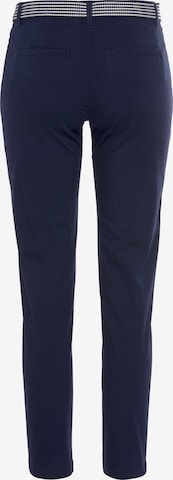 DELMAO Slimfit Hose in Blau