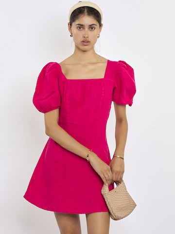 FRESHLIONS Sommerkleid 'Bella' in Pink: predná strana