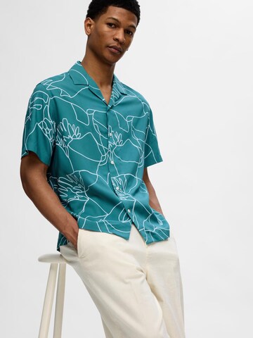 SELECTED Comfort Fit Πουκάμισο 'RAJESH' σε πράσινο