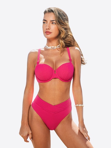 Cupshe Bustier Bikini 'CAA12C5D023EE' in Pink: Vorderseite