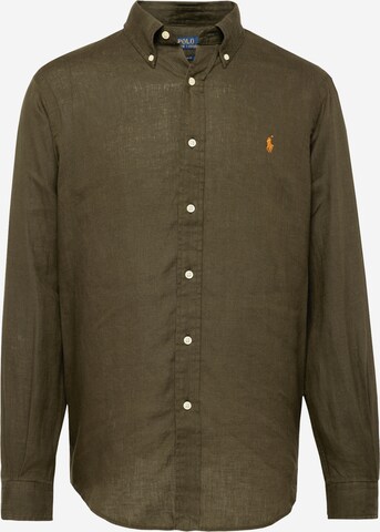 Polo Ralph Lauren Button Up Shirt in Green: front