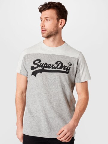 Superdry Koszulka w kolorze szary: przód