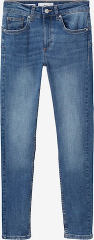 Skinny Jeans 'Pushup' de la MANGO pe albastru: față