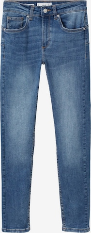 MANGO Skinny Jeans 'Pushup' in Blauw: voorkant