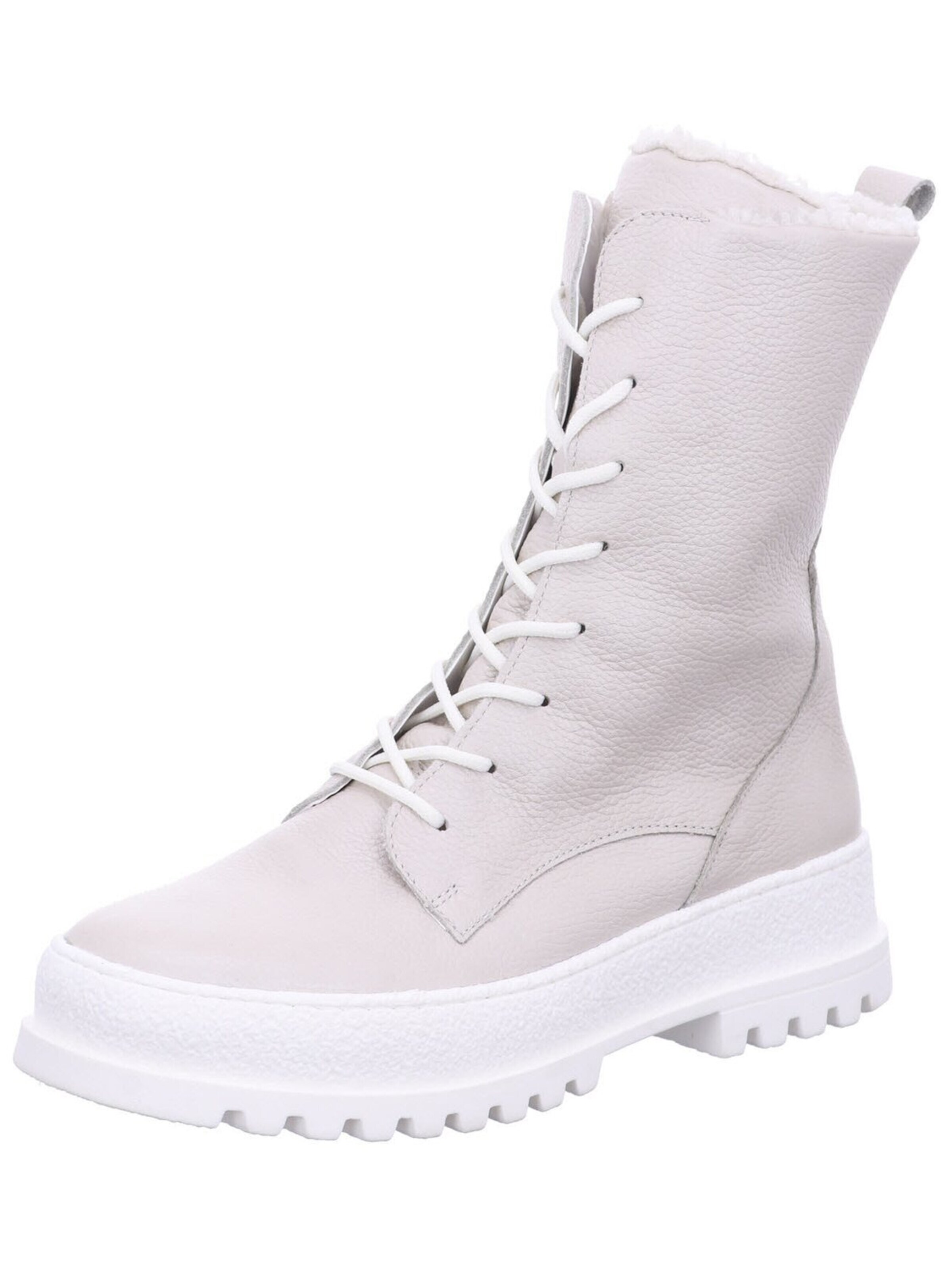 WALDLÄUFER - Botas con cordones 'Stiefeletten/Boot Damen 741804-172 Echtleder in beige' en beige: frente