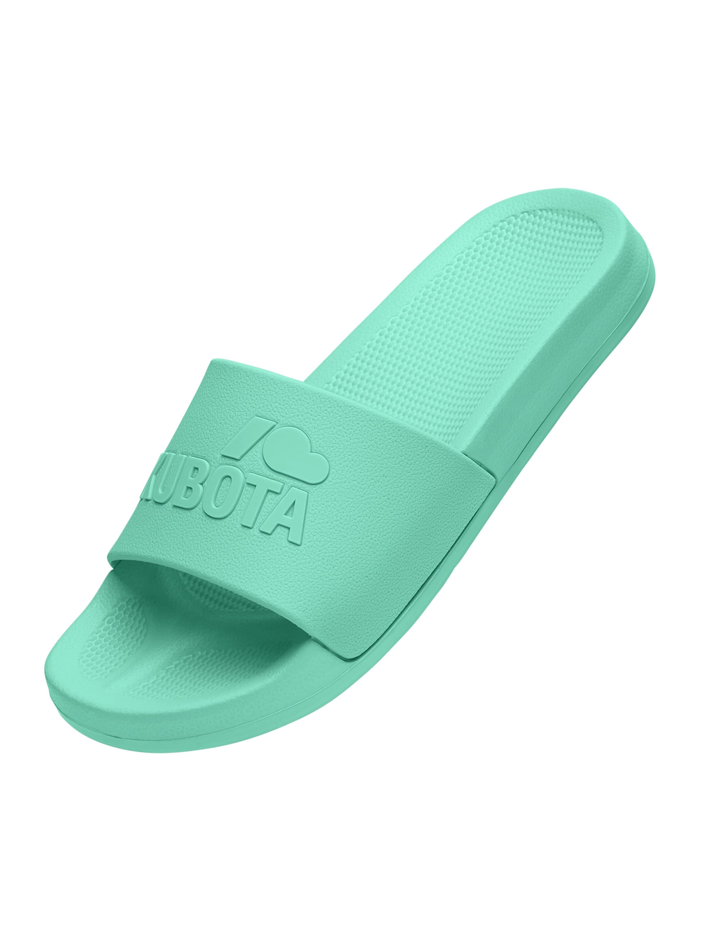 Kubota Strand-/badesko 'Kubota Women's Slip-On Light Green Basic Plain Pool Slides' i grøn