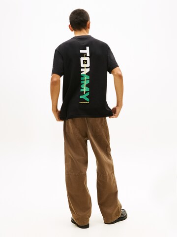 Tommy JeansMajica - crna boja: prednji dio