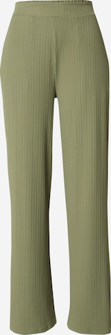 VILA Wide leg Pants 'OFELIA' in Green: front