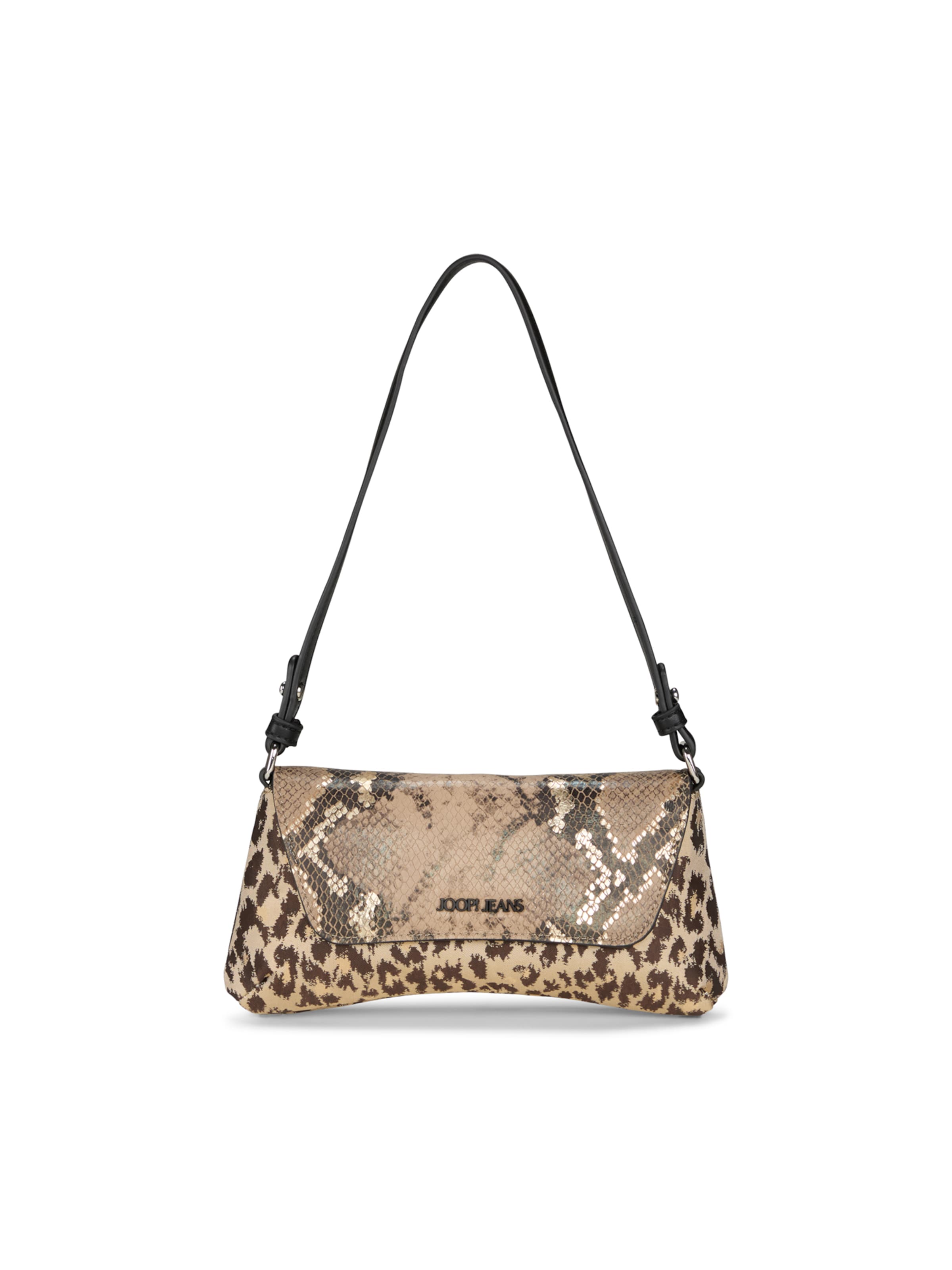 JOOP! Schoudertas 'Animale Gayle' in de kleur Beige / Bruin / Zwart, Productweergave