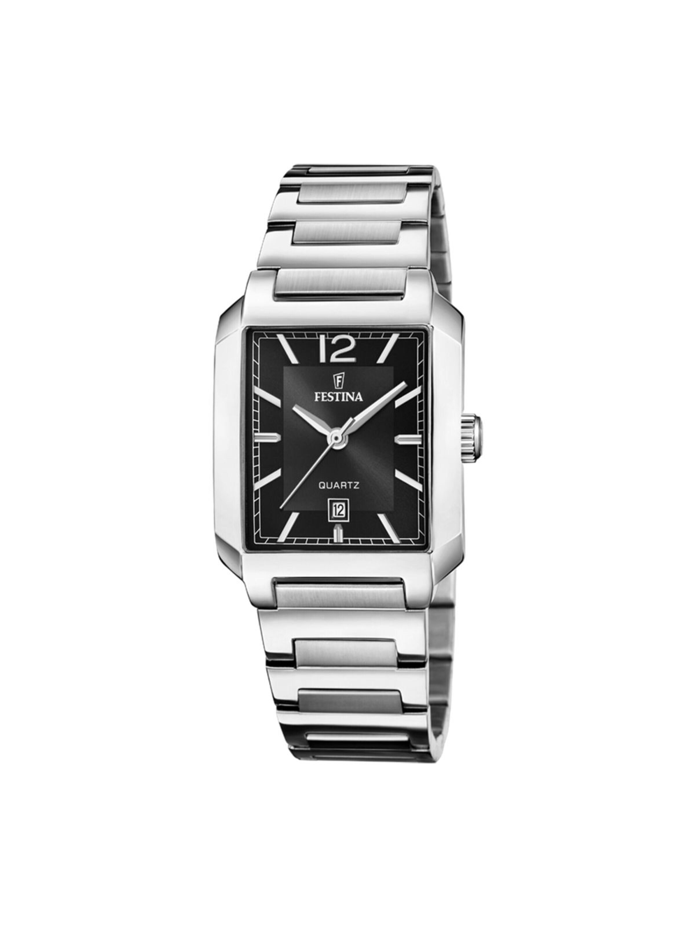 Montre à affichage analogique 'Festina - Watch On The Square - Quartz watch movement - Watch case width: 33 mm' FESTINA en noir : devant