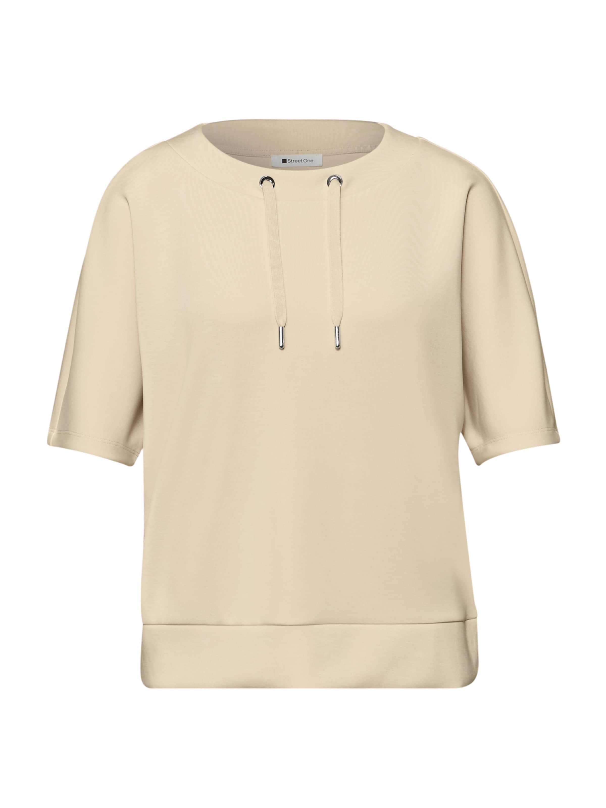 smėlio STREET ONE Marškinėliai: priekis