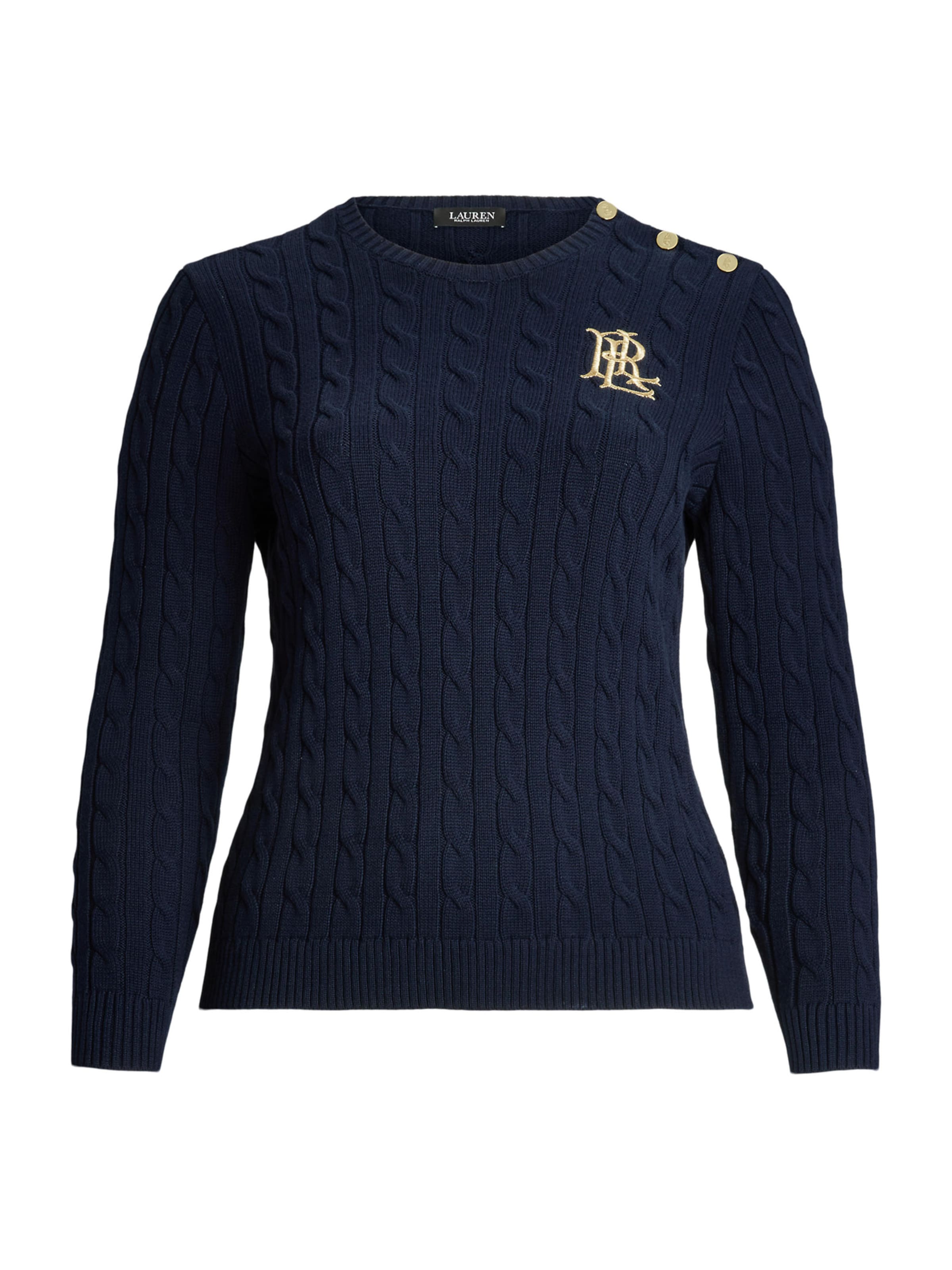 Lauren Ralph Lauren Plus Свитер 'MONTIVA' в Синий: спереди