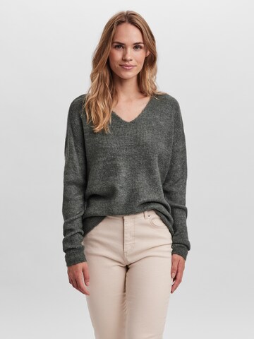 VERO MODA Trui 'Lefile' in Groen: voorkant