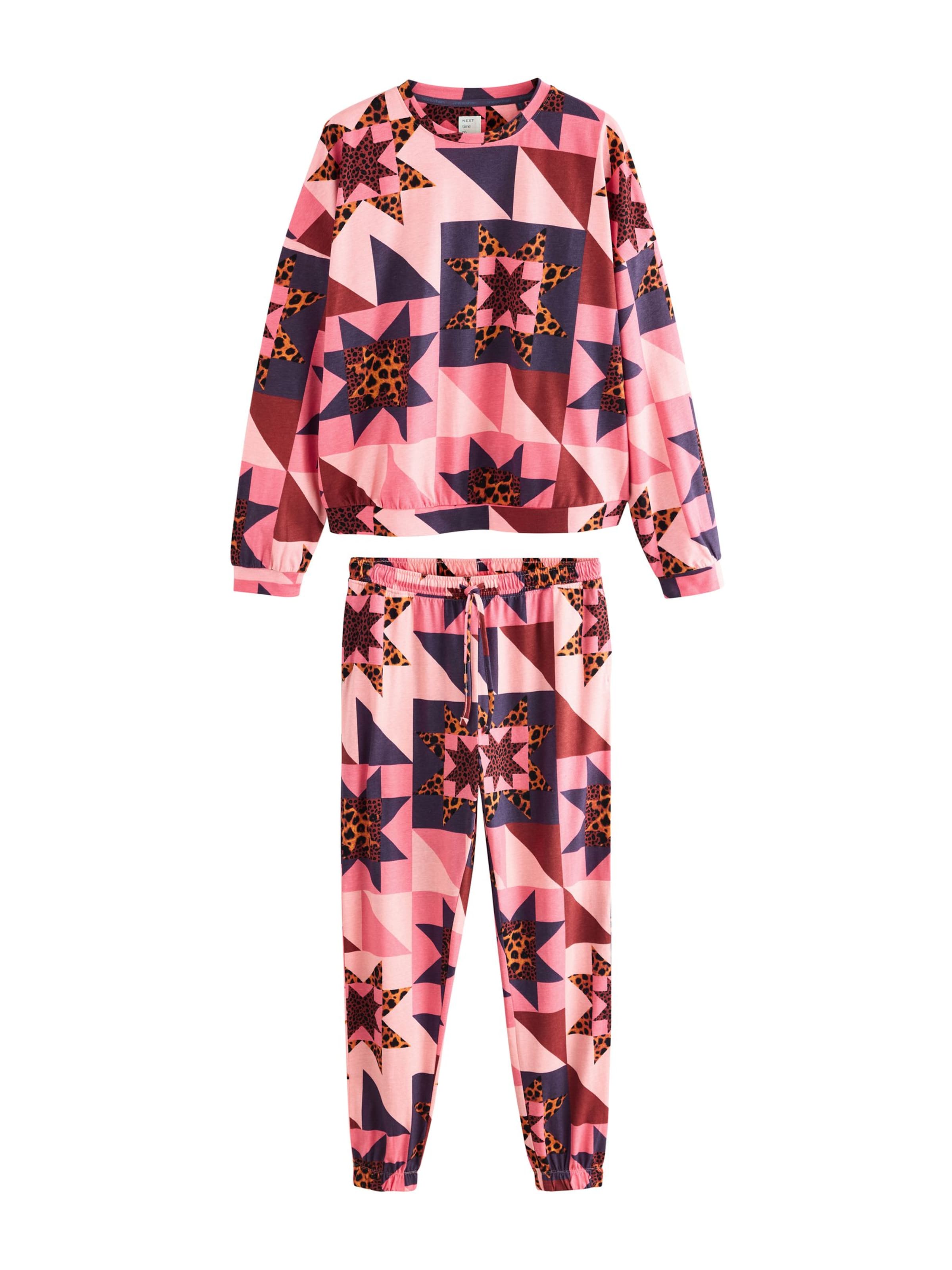 Next Pižama | roza barva: sprednja stran