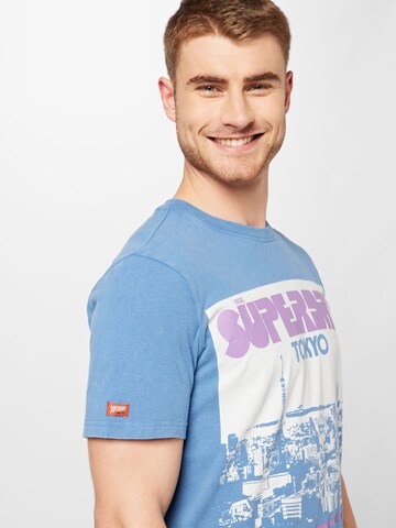 T-Shirt Superdry en bleu