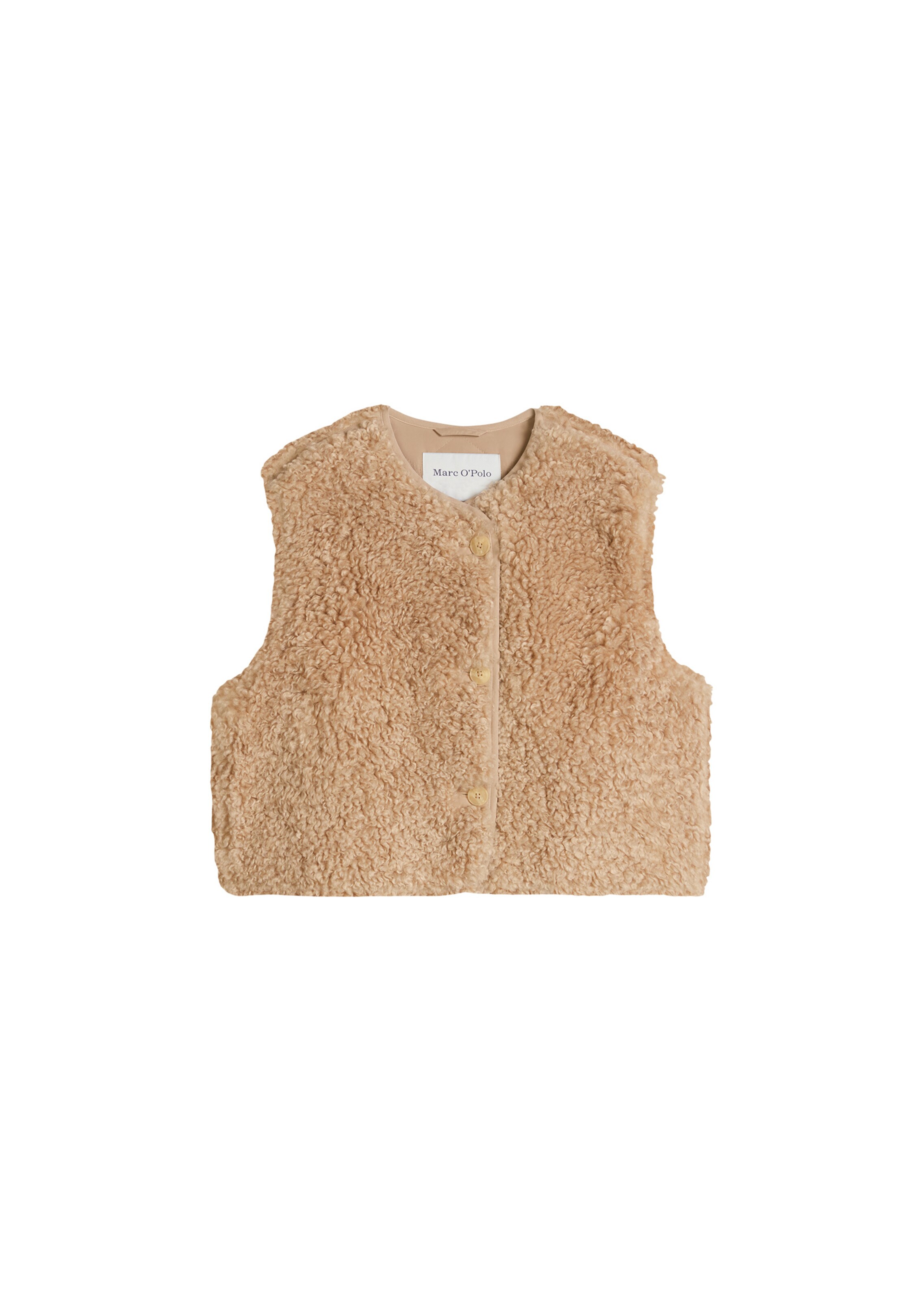 Marc O'Polo DENIM Bodywarmer in Beige: voorkant