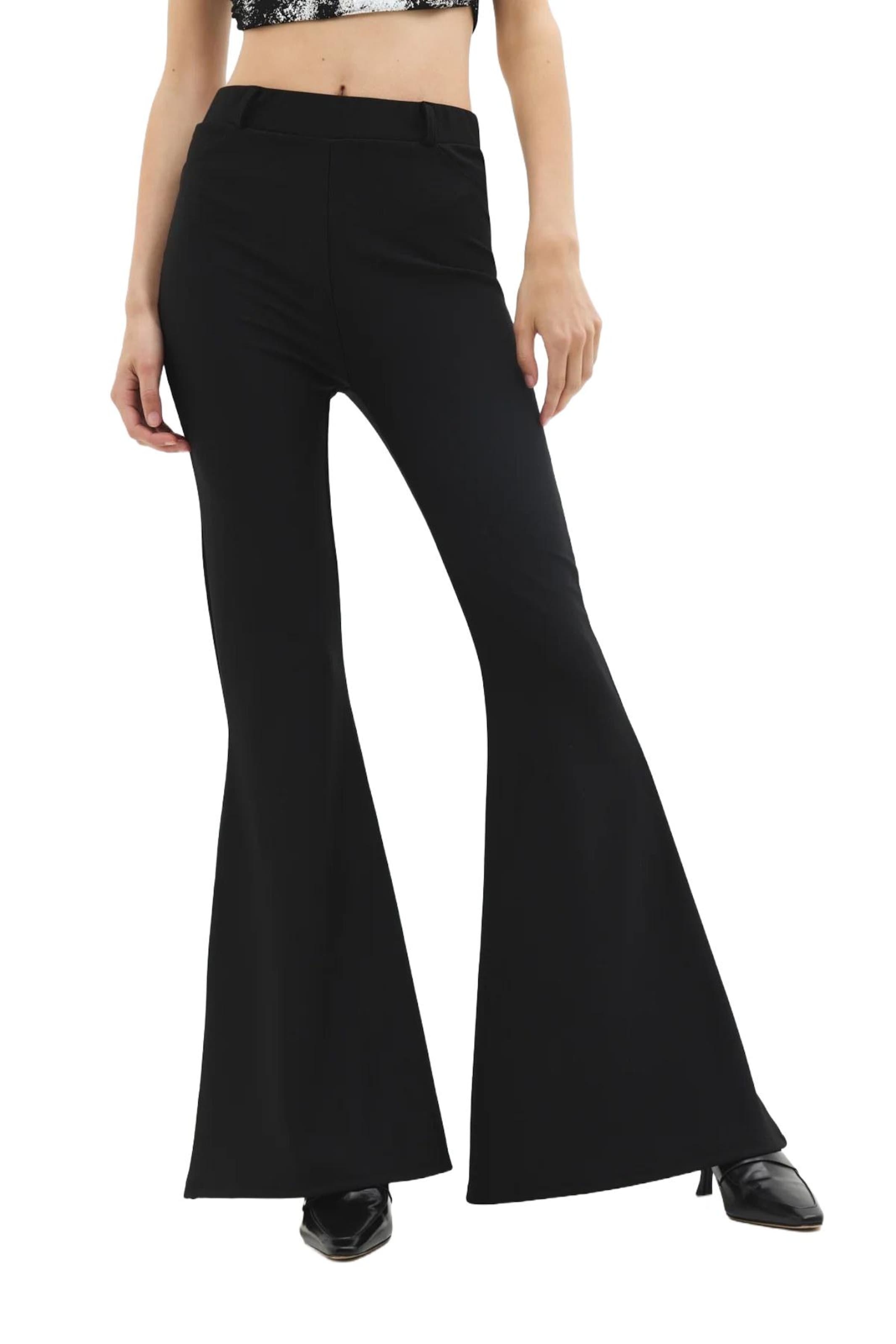 No Matter What Flared Broek in Zwart: voorkant