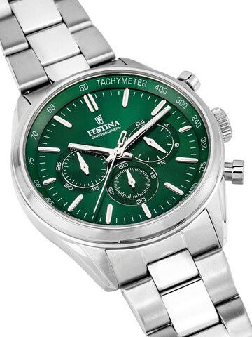 FESTINA Analogové hodinky 'Chronograph Timeless Chronograph' – zelená