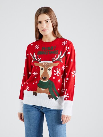Pull-over Sublevel en rouge : devant