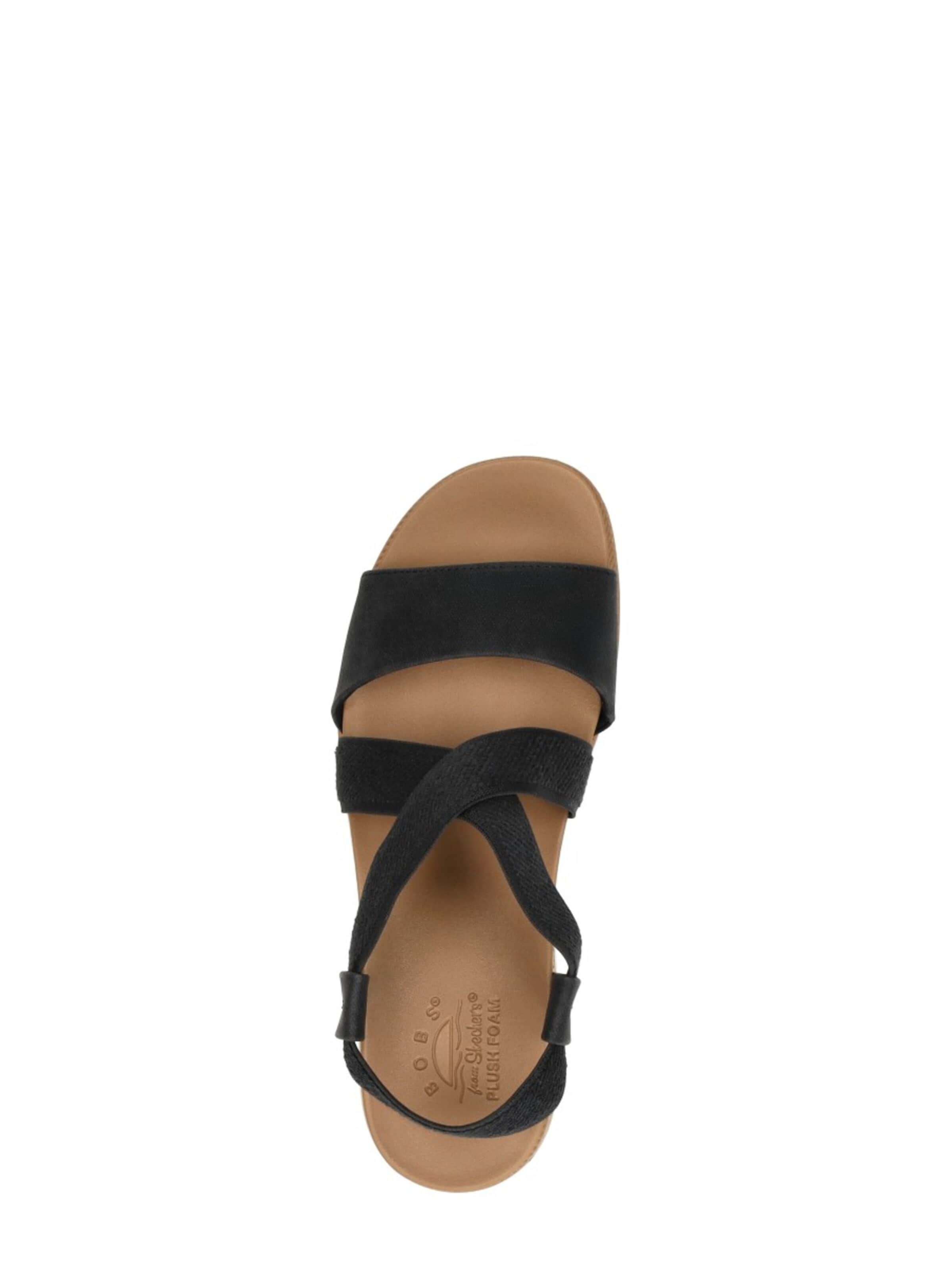 SKECHERS Sandaal 'Bobs Desert Kiss Low' in Zwart