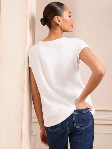 love & roses Тениска в бяло