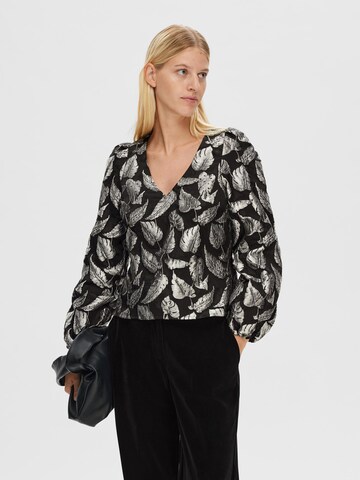 SELECTED FEMME Blouse in Zilver: voorkant