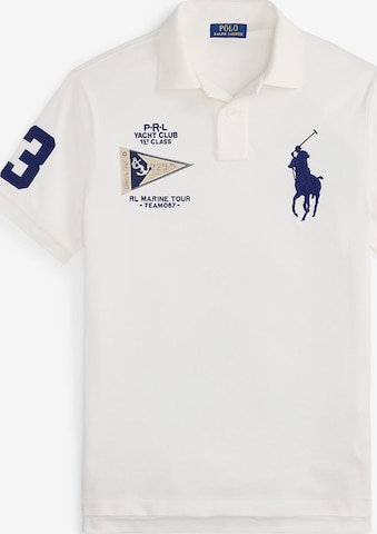 T-Shirt Polo Ralph Lauren en blanc : devant
