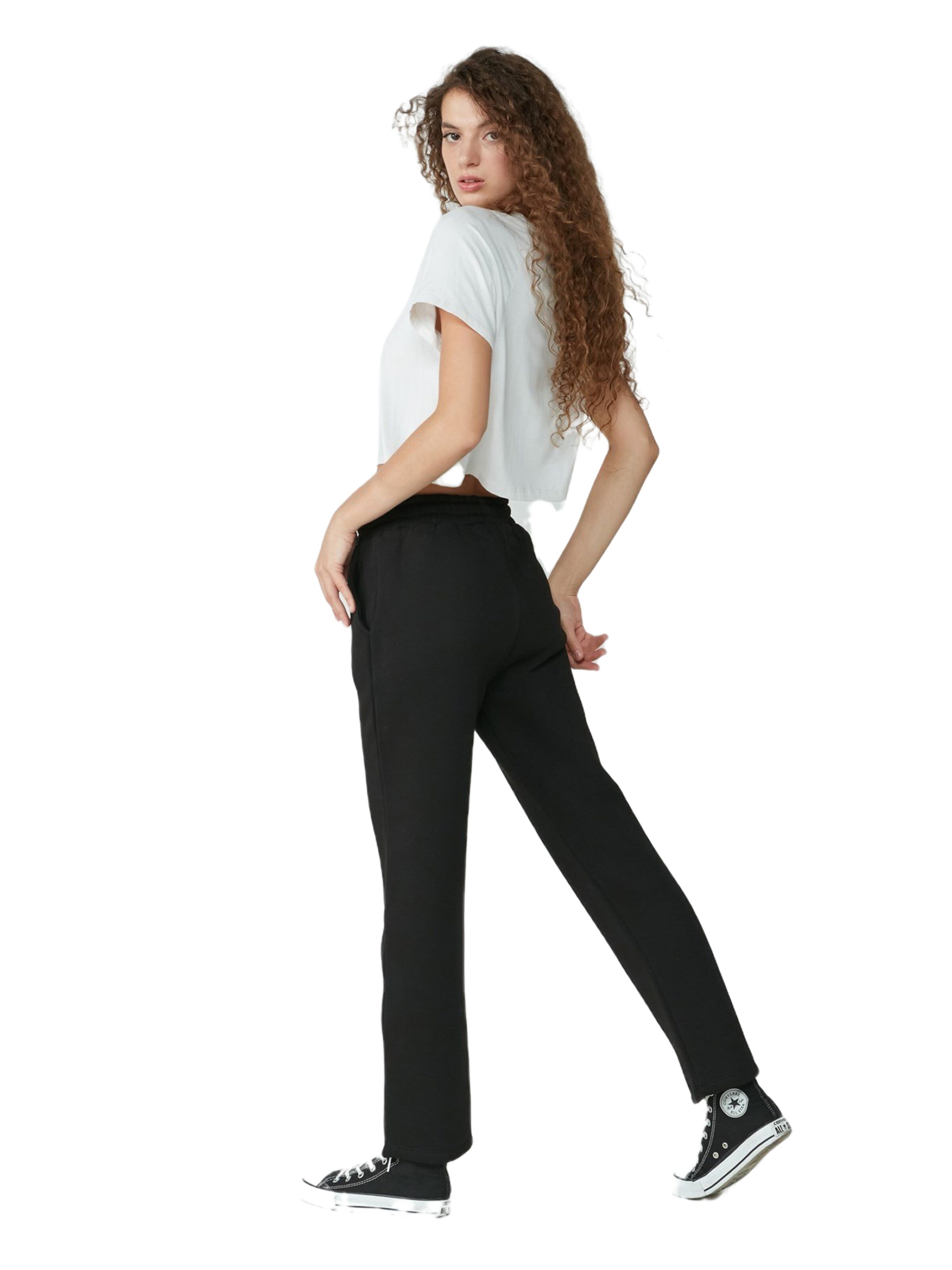 C&City Loosefit Hose in Schwarz