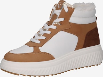 CAPRICE Schnürstiefelette in Braun: Vorderseite