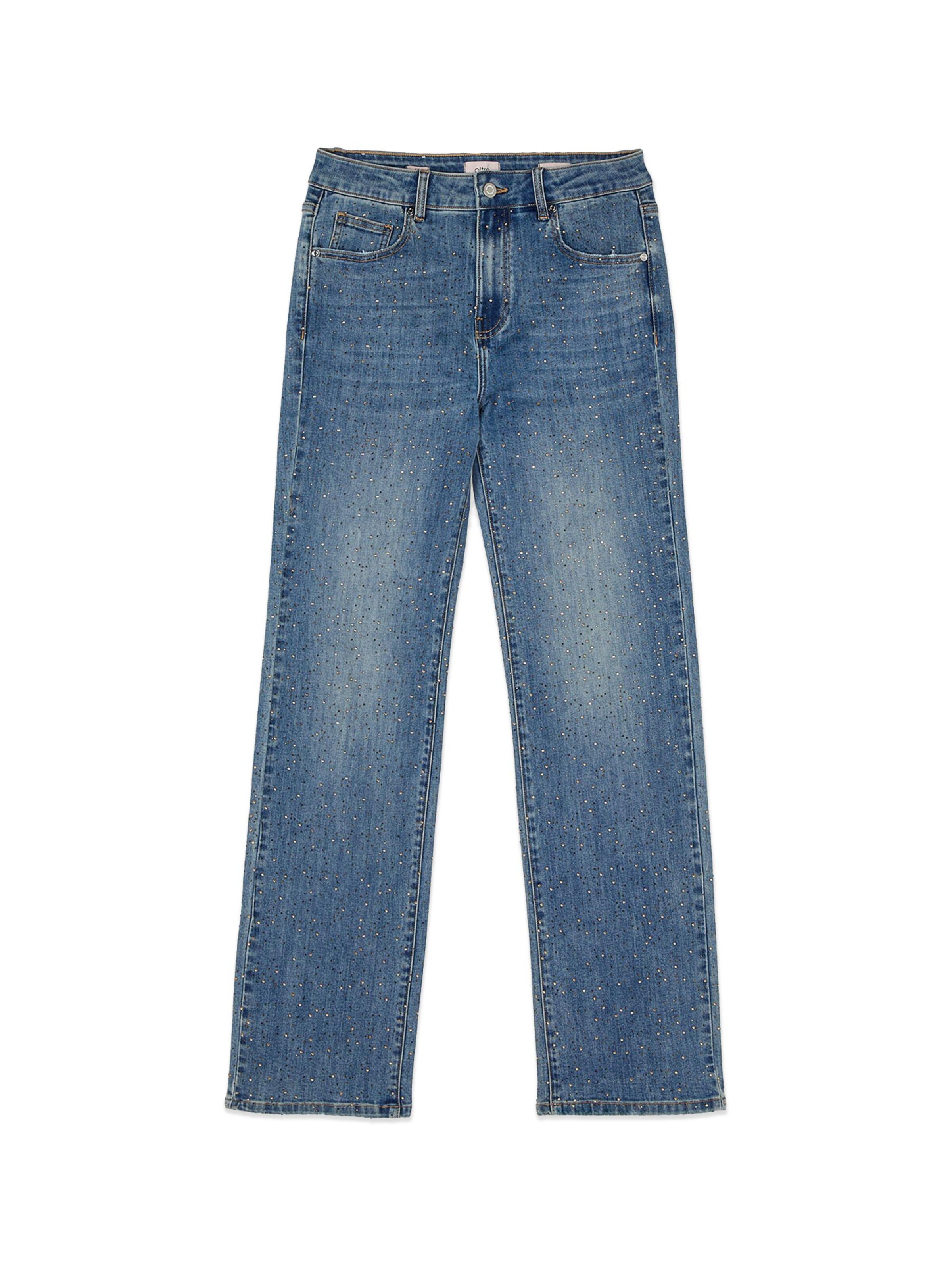 Regular Jean oltre en bleu : devant