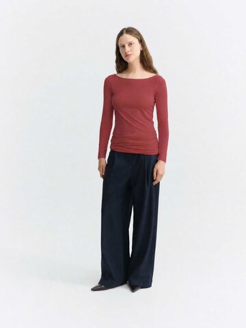 Thinking MU Shirt 'Giulia' in Rot: Vorderseite