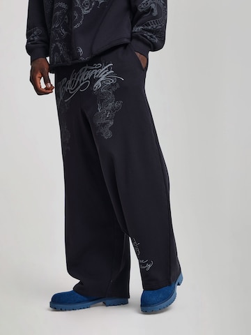 Ed Hardy - Pierna ancha Pantalón en negro