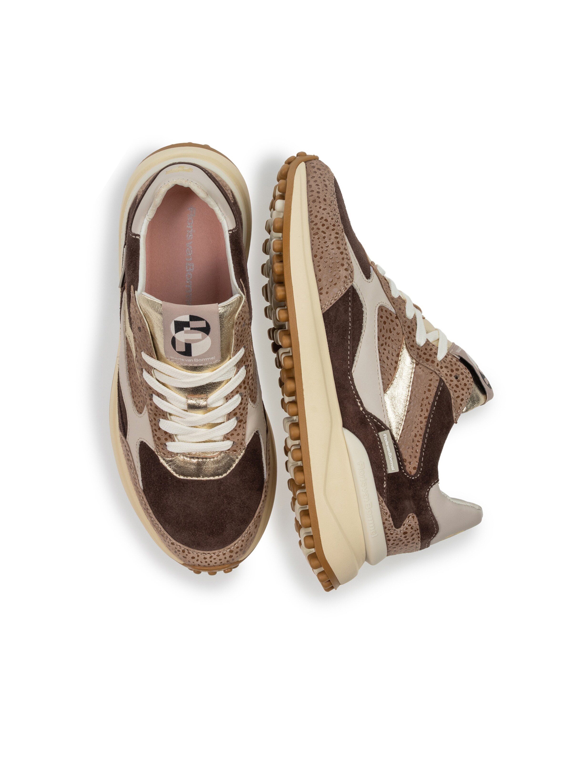 Floris van Bommel Sneakers laag 'Noppi 41' in Bruin