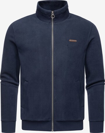 Ragwear Fleece Jacket 'Trayne' in Blue: front