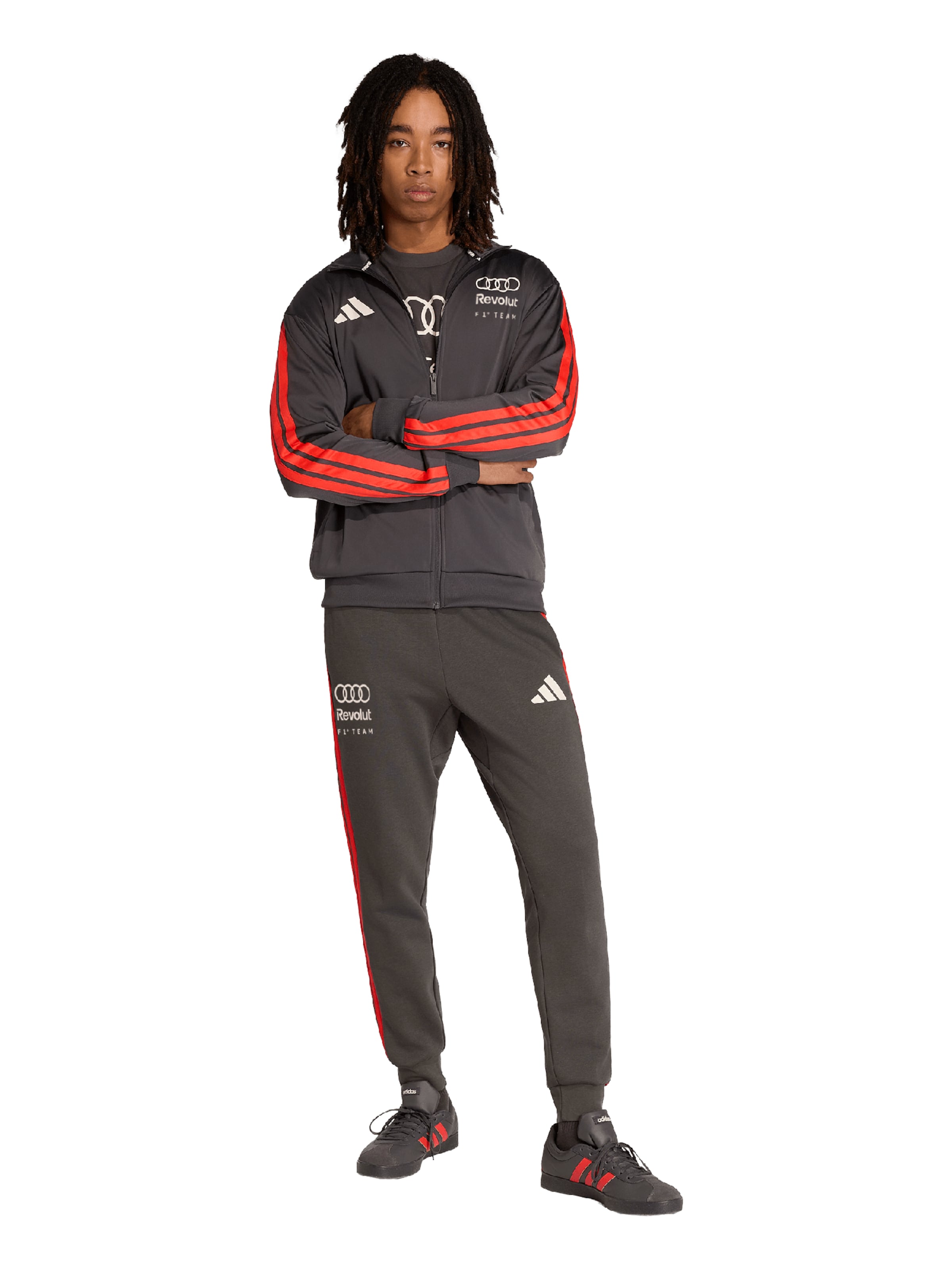 ADIDAS SPORTSWEAR Sportsweatjacke 'AU DNA TT' in Grau