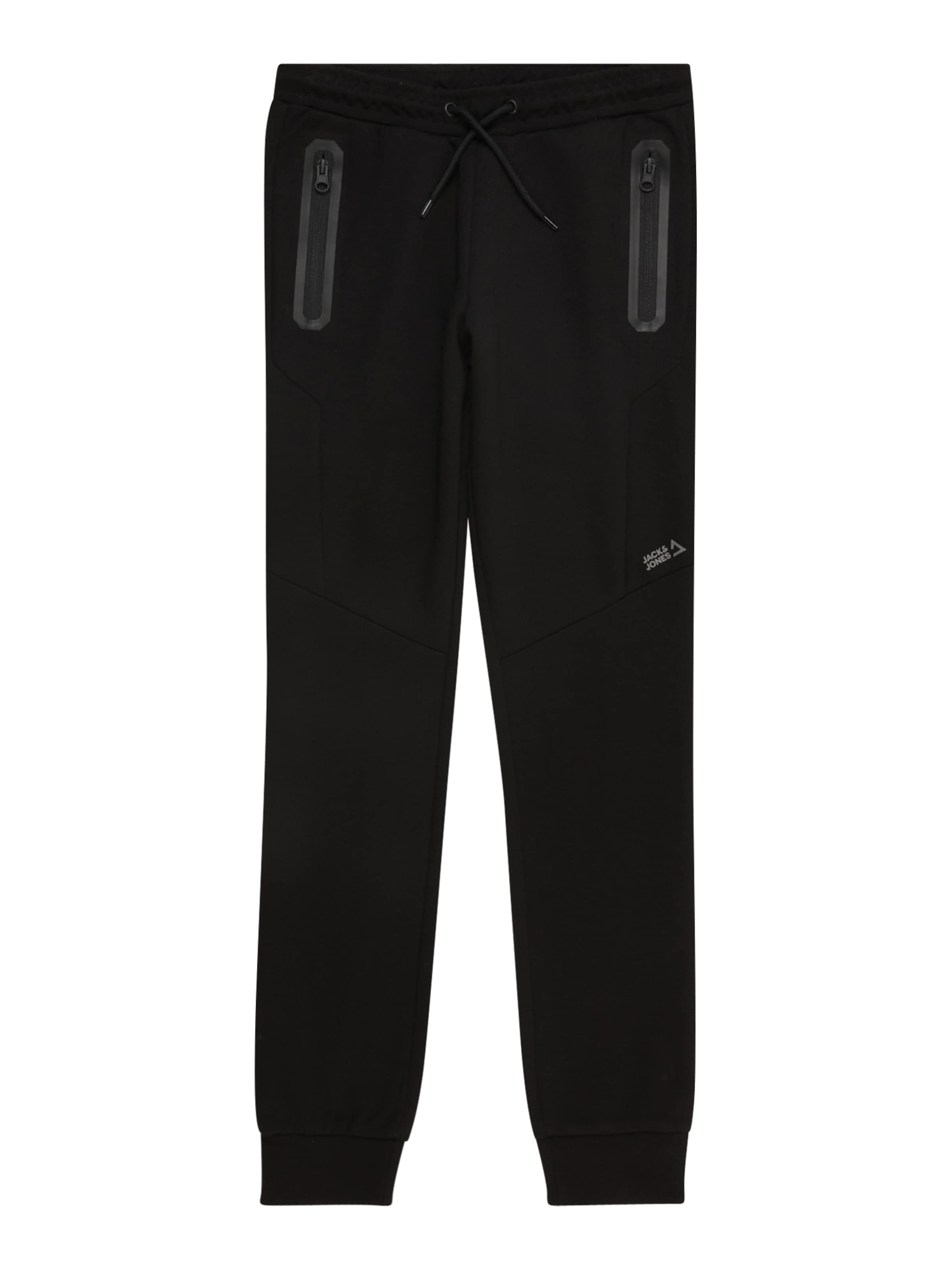 Jack & Jones Junior Tapered Nadrág - fekete: elől