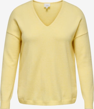 ONLY Carmakoma Sweater 'CARMargareta' in Yellow: front