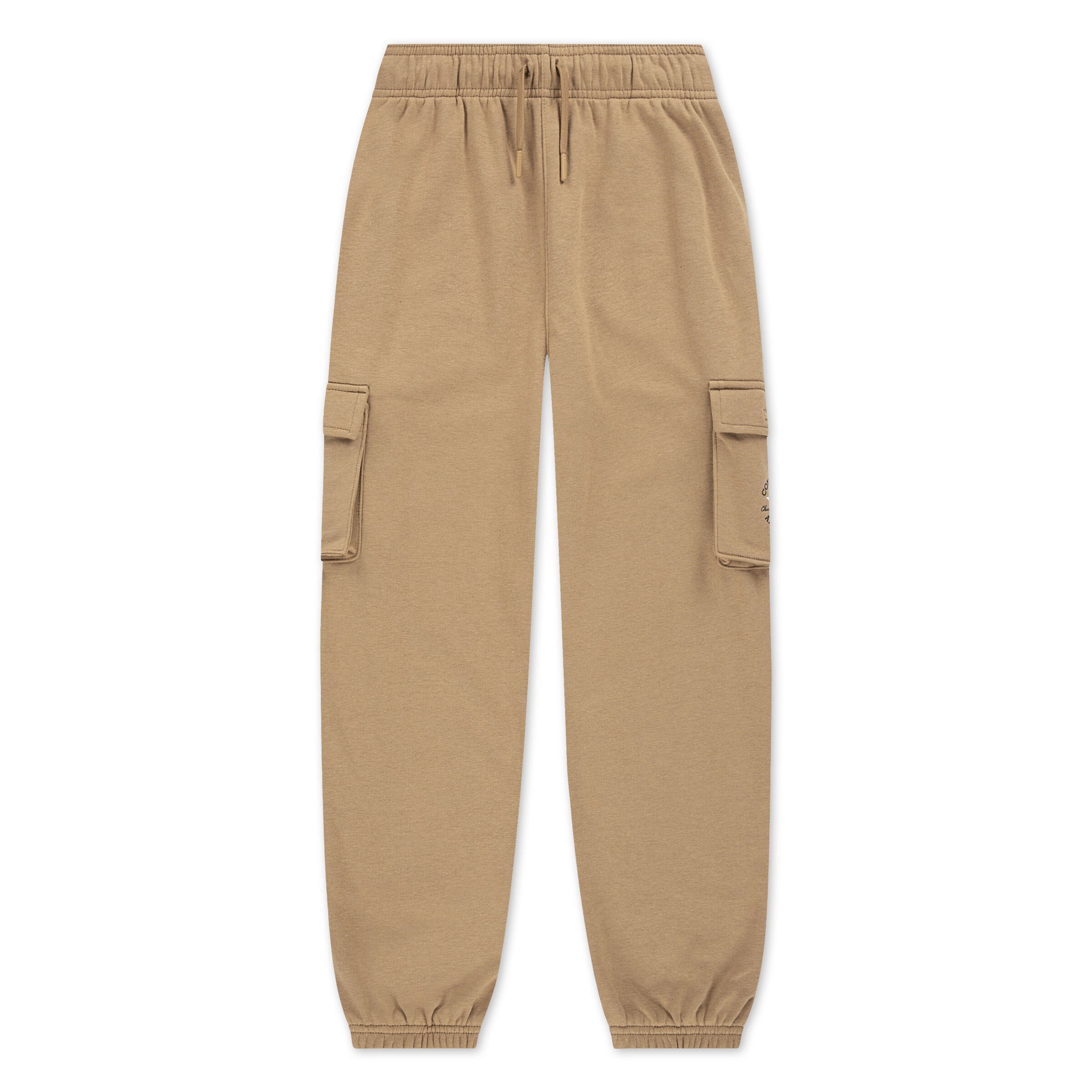 CONVERSE Tapered Broek in Beige: voorkant